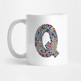 Tropical Letter Q Mug